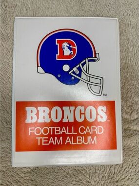 Vintage 90s Broncos Card Team Album